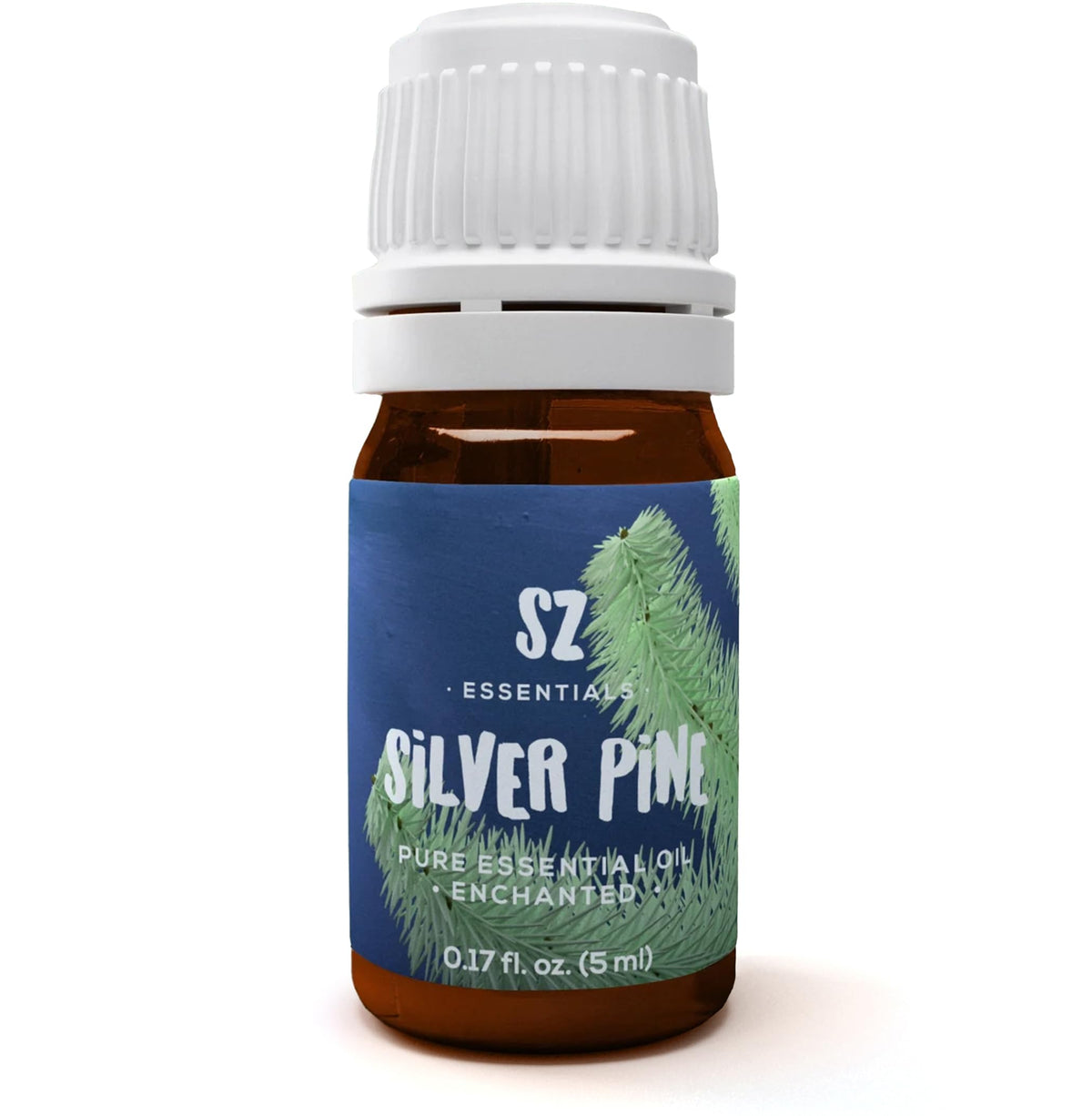 Sz Essentials Silver Pine Essential Oil bottle with label