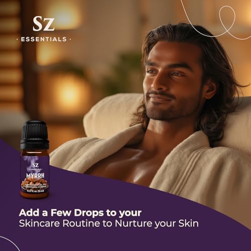 Steam-distilled myrrh essential oil produced in India