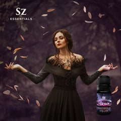 Vervain oil bottle surrounded by herbal ingredients