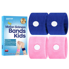 SZSTYYP motion sickness bands blue wristband helps reduce travel nausea for kids