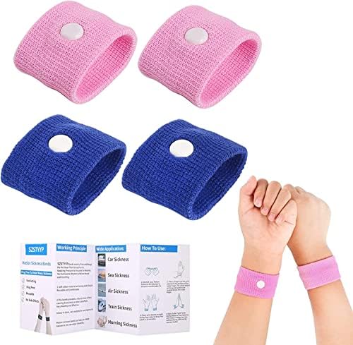 SZSTYYP pink wristband for kids offers non-drug relief from motion sickness