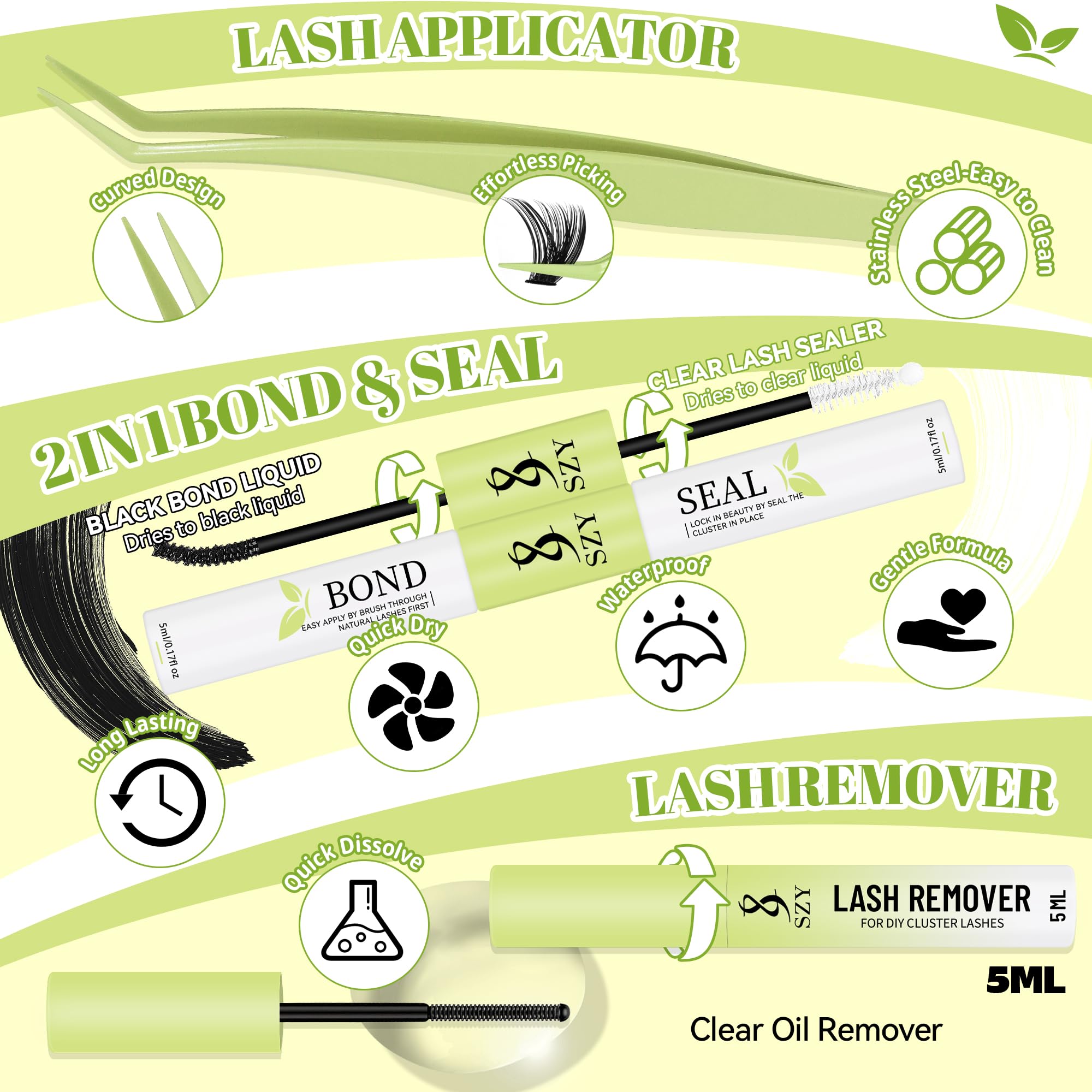 szy 5-16mm d-curl lashes offer customizable curl options