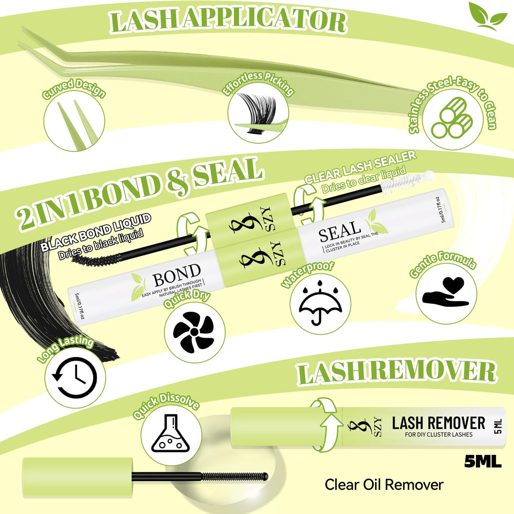szy 5-16mm d-curl lashes offer customizable curl options