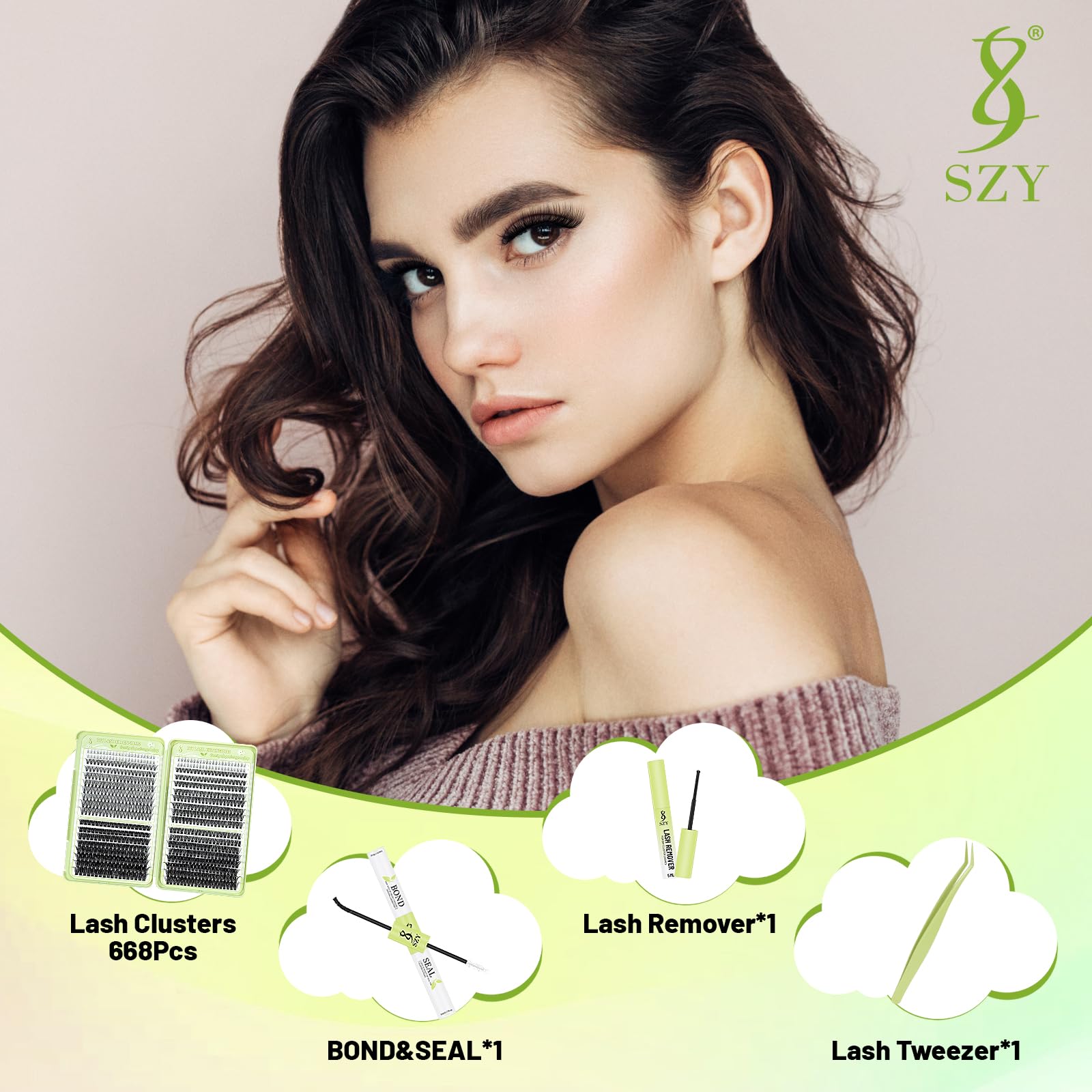 szy lower lashes collection adds subtle eye framing