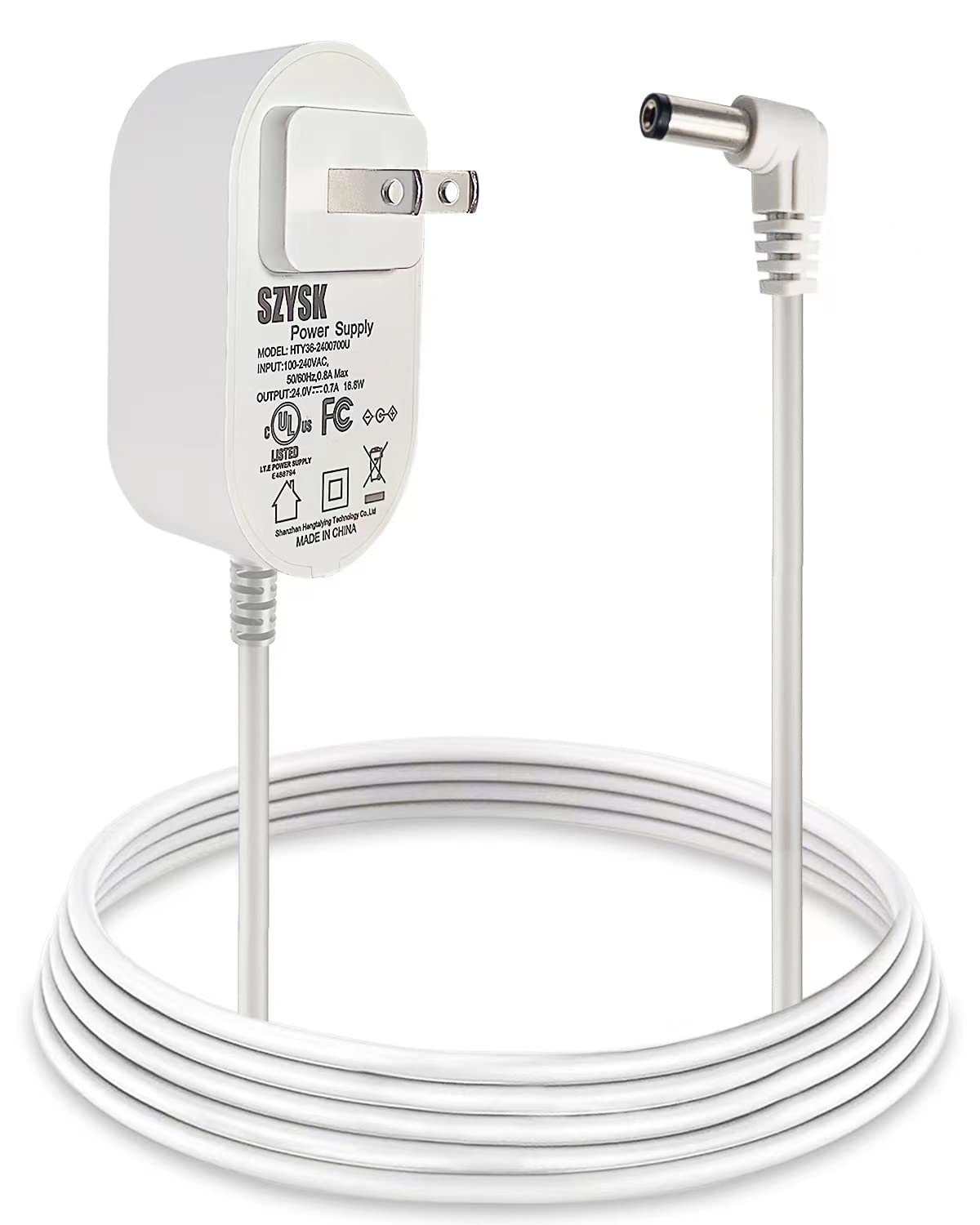 SZYSK 24V diffuser power adapter with 6 ft cable