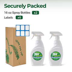 T4U 16 oz spray bottle set in two-pack ready for use.