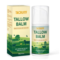 Tacruitf beef tallow balm pump dispenses hygienic moisture for daily skin care.