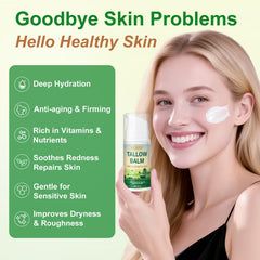 Beef tallow and honey ingredients offer gentle care for sensitive or eczema-prone skin.
