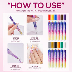 TAEERY salon-ready nail art designs demonstrated on model nails