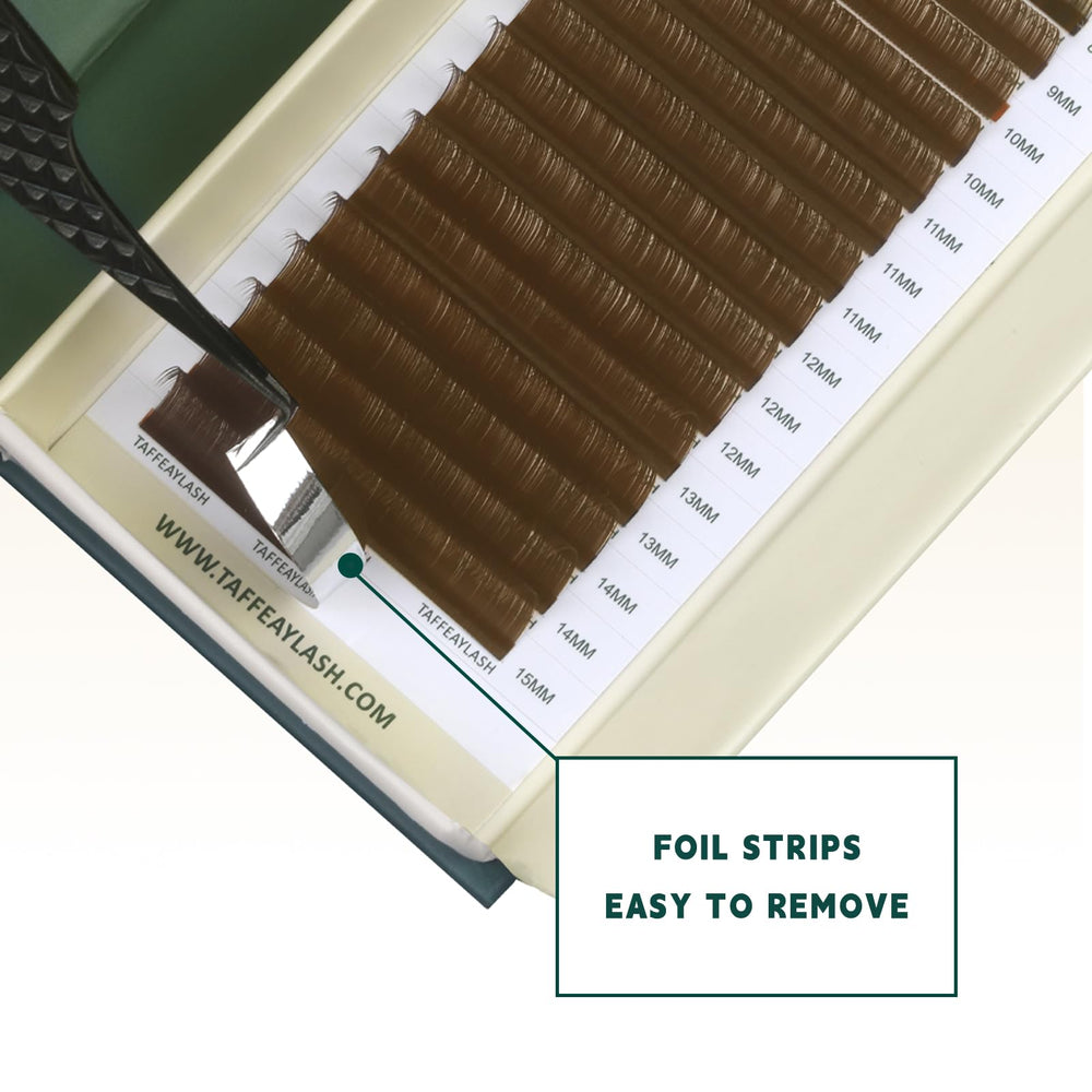 TAFFEAY neat roots no residue lash tray 16 rows for clean application