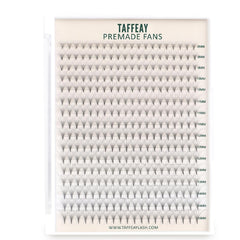TAFFEAY premade fans eyelash extensions in 3D-24D curl for quick, salon-grade volume.