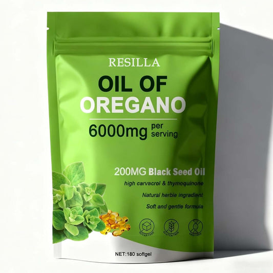 TAFUTY RESILLA Oil of Oregano with Black Seed Oil softgels bottle