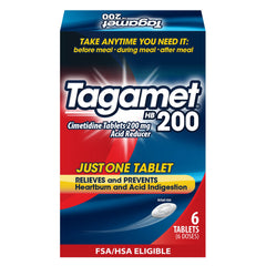 Tagamet HB 200 pack-front image for heartburn relief and prevention