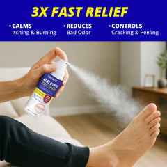 TAGRID anti-itch spray provides cooling relief on irritated skin.