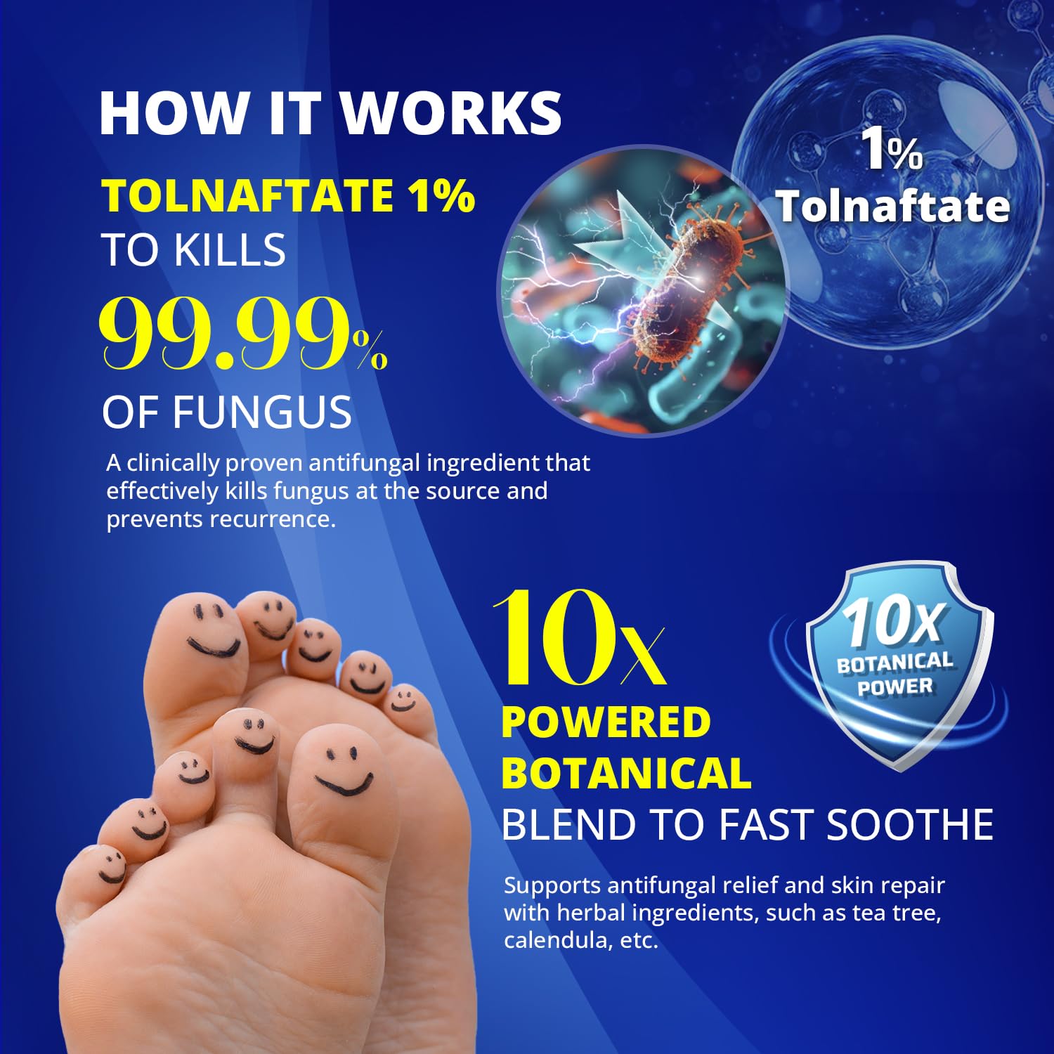 TAGRID foot fungus treatment spray applying to skin for targeted antifungal action.