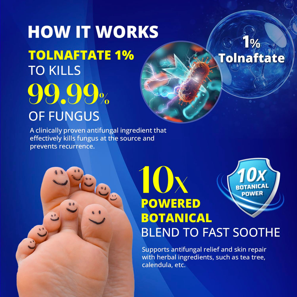 TAGRID foot fungus treatment spray applying to skin for targeted antifungal action.