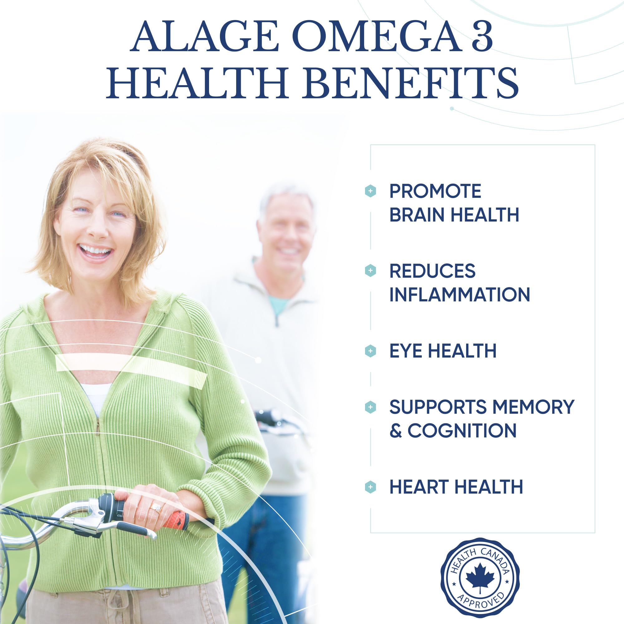 Lifestyle image: adults and pregnant woman benefiting from omega-3 for brain and joint health