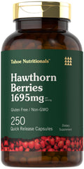 Tahoe Nutritionals Hawthorn Berry Capsules bottle front view
