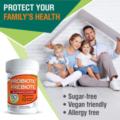 Non-refrigerated probiotic capsules bottle