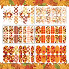 TailaiMei autumn colors nail wrap; versatile for daily wear and parties.