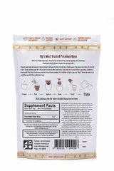 Kava preparation with water for a traditional sip