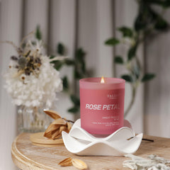 Talent Candles bedroom decor setting with warm, inviting glow.