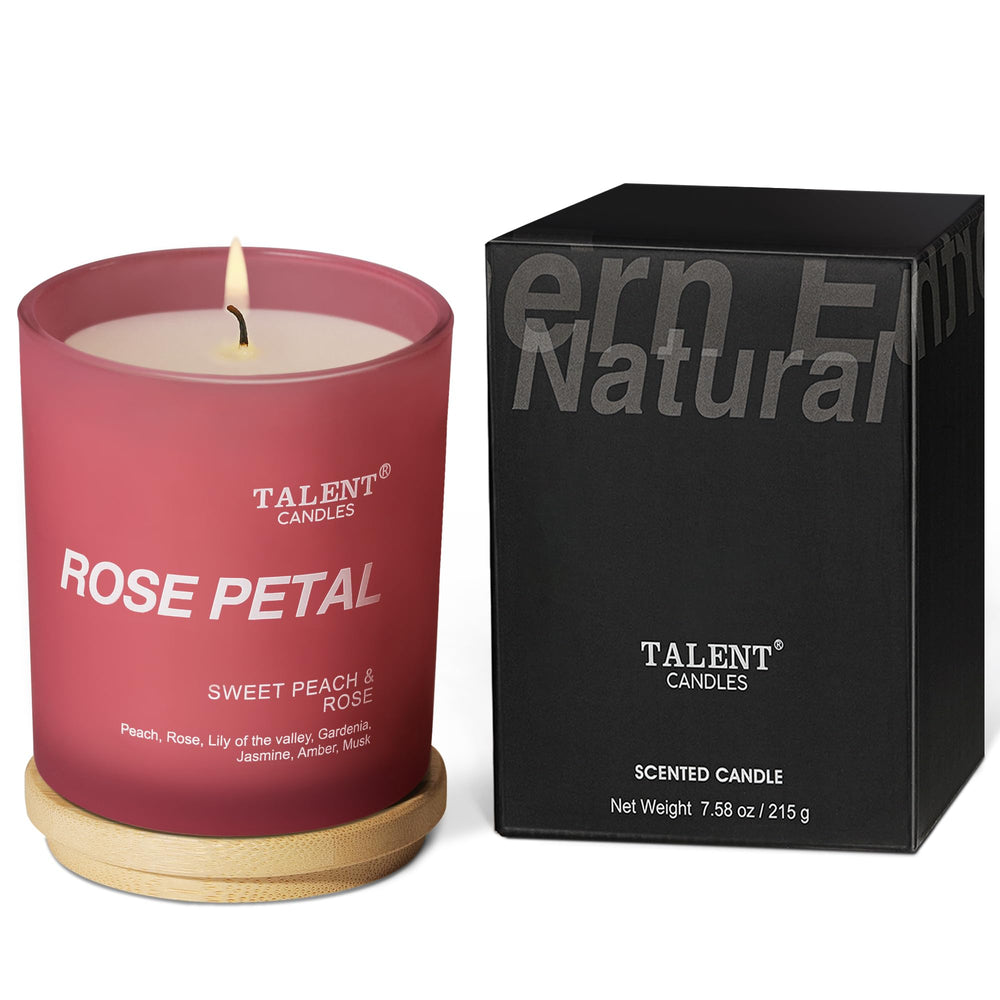 Talent Candles Sweet Peach Rose jar for a cozy fragrance boost in any room.