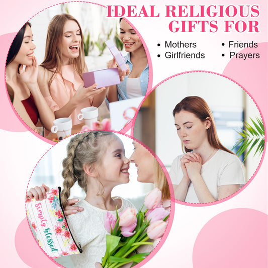 Talltalk inscribed verse makeup pouch highlights a verse, ideal for gifting.