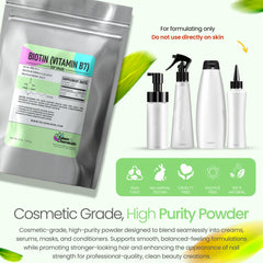 Nail health concept with Biotin powder