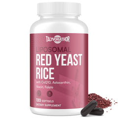 Talyvoriathor liposomal red yeast rice 1200mg with CoQ10 and Astaxanthin softgels