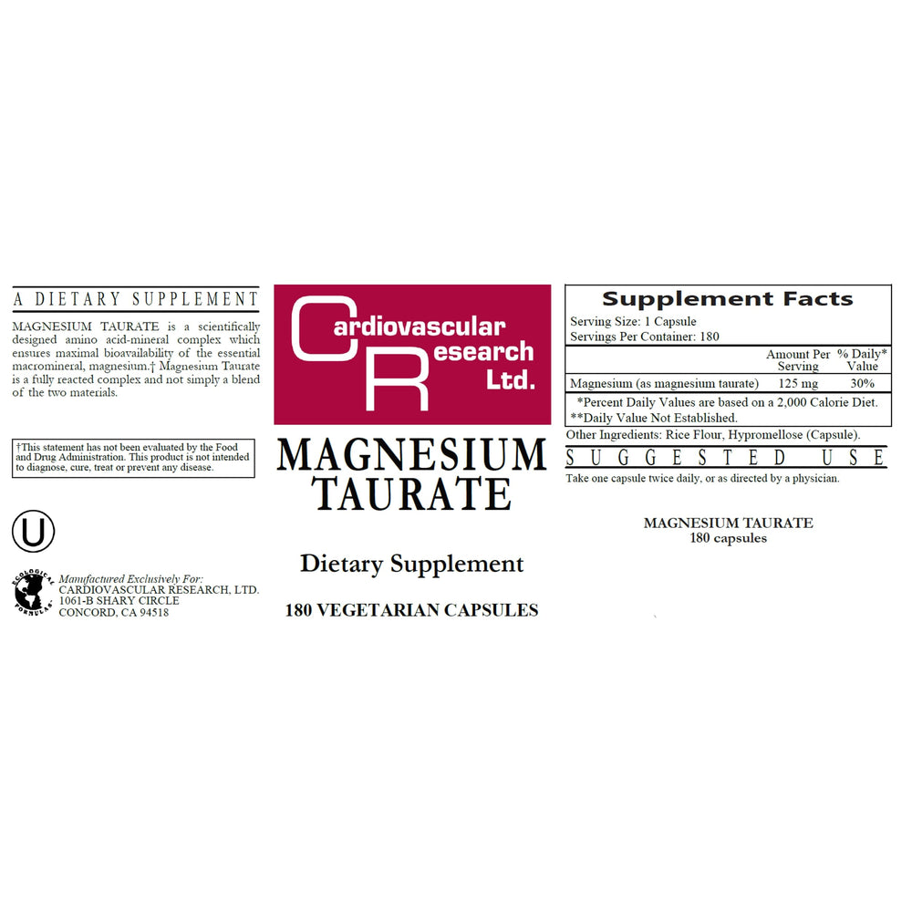 Tamper-resistant ship box packaging for magnesium taurate 180-count
