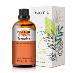 Amber glass Tangerine essential oil bottle with 30ml capacity