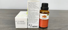 Tangerine essential oil amber bottle with built-in dropper