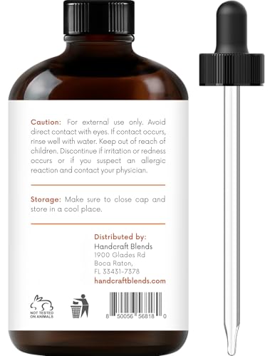 Amber glass bottle of Tangerine essential oil