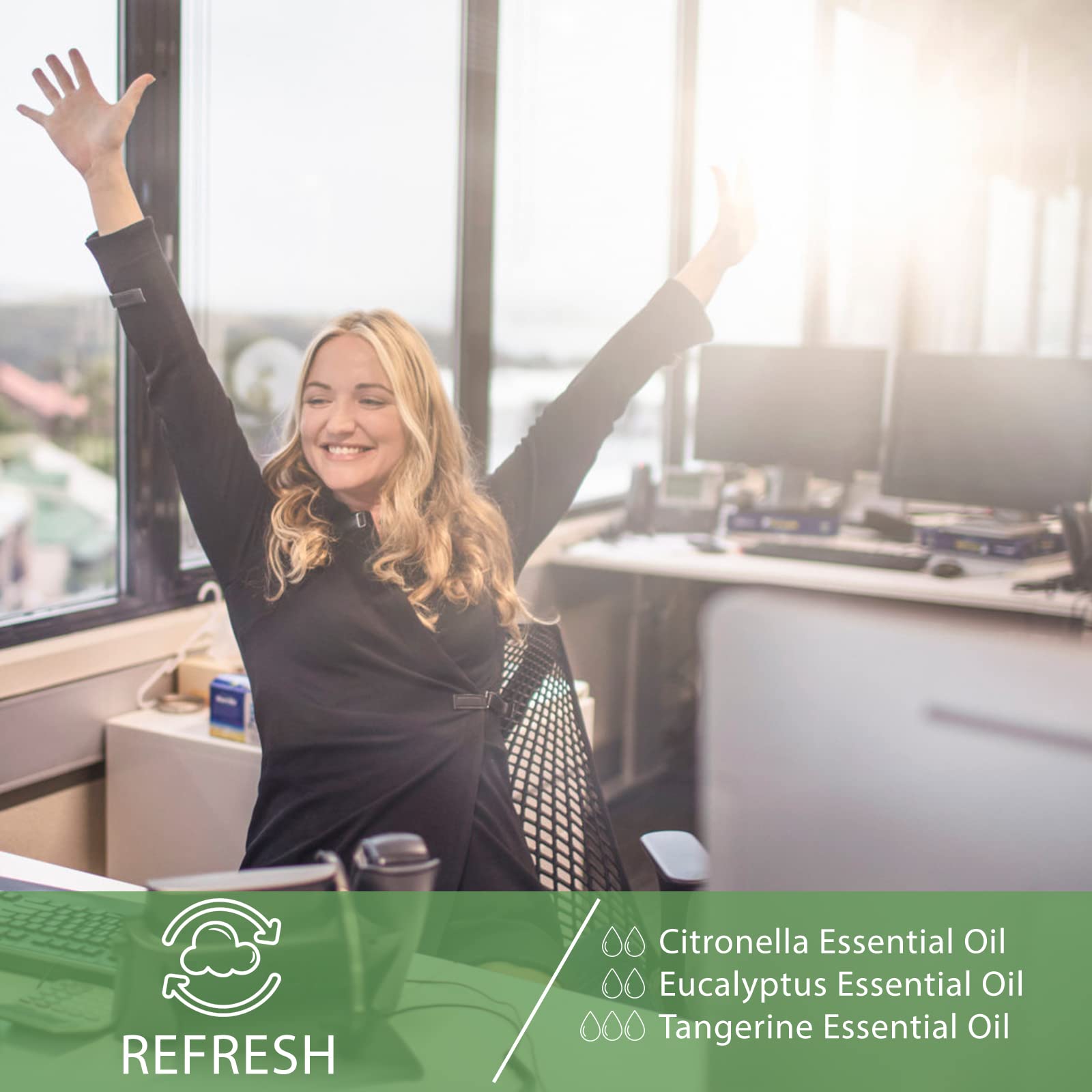 Tangerine essential oil for humidifier diffuser setup