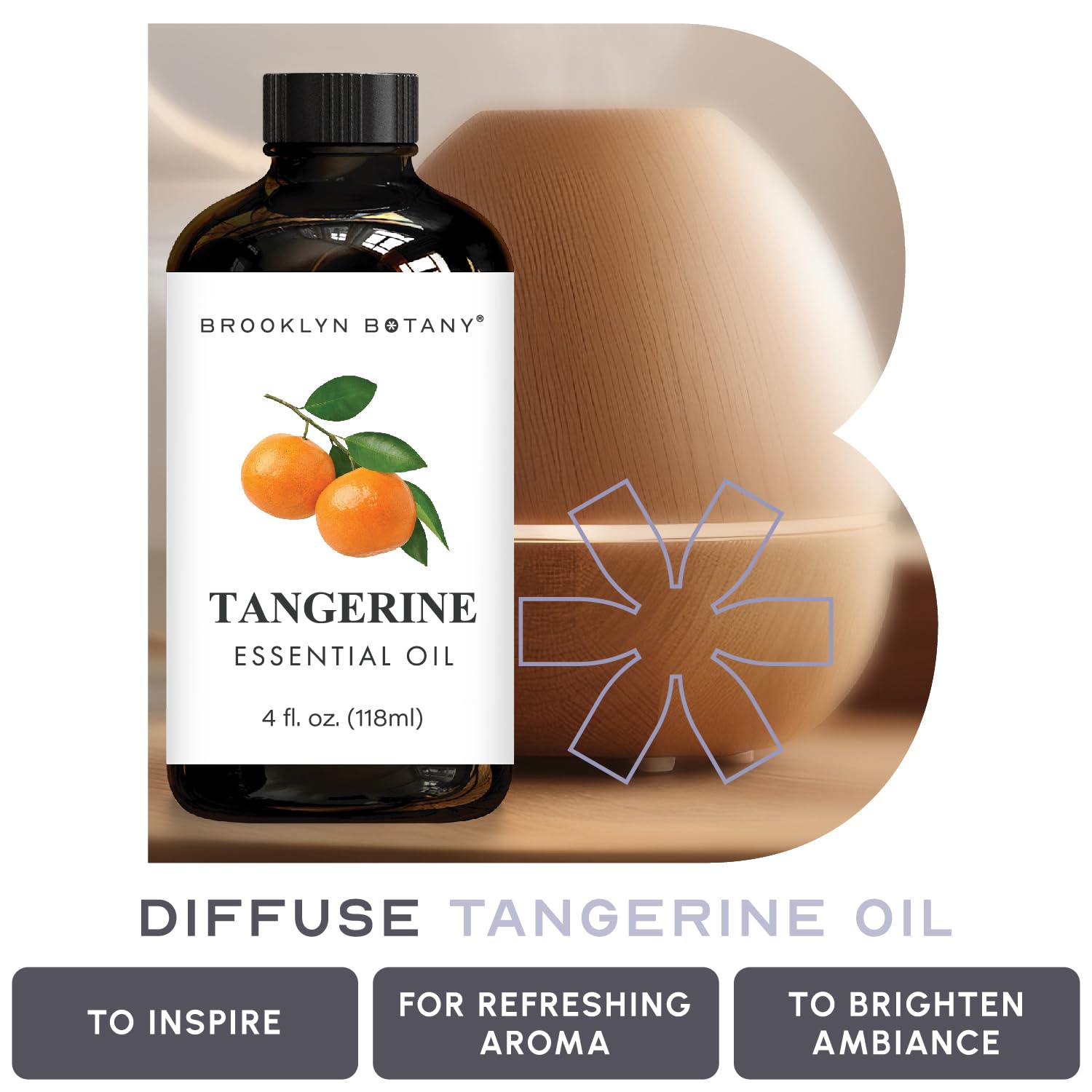 Tangerine essential oil for skin and hair use with dilution