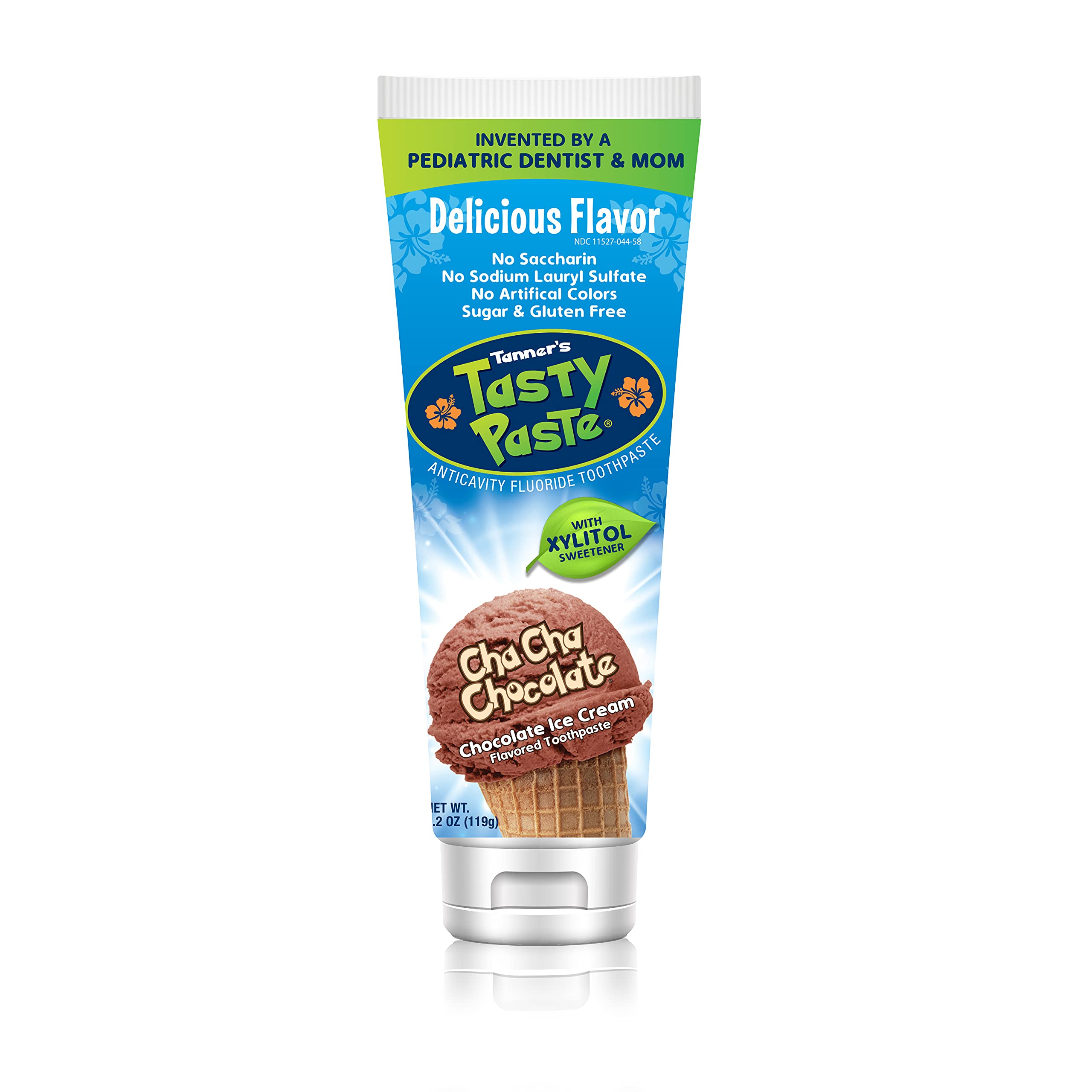 Tanner's Tasty Paste Cha Cha Chocolate Anti-Cavity Fluoride Toothpaste 4.2 oz tube