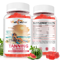 Product bottle of Tanning Gummies for Women