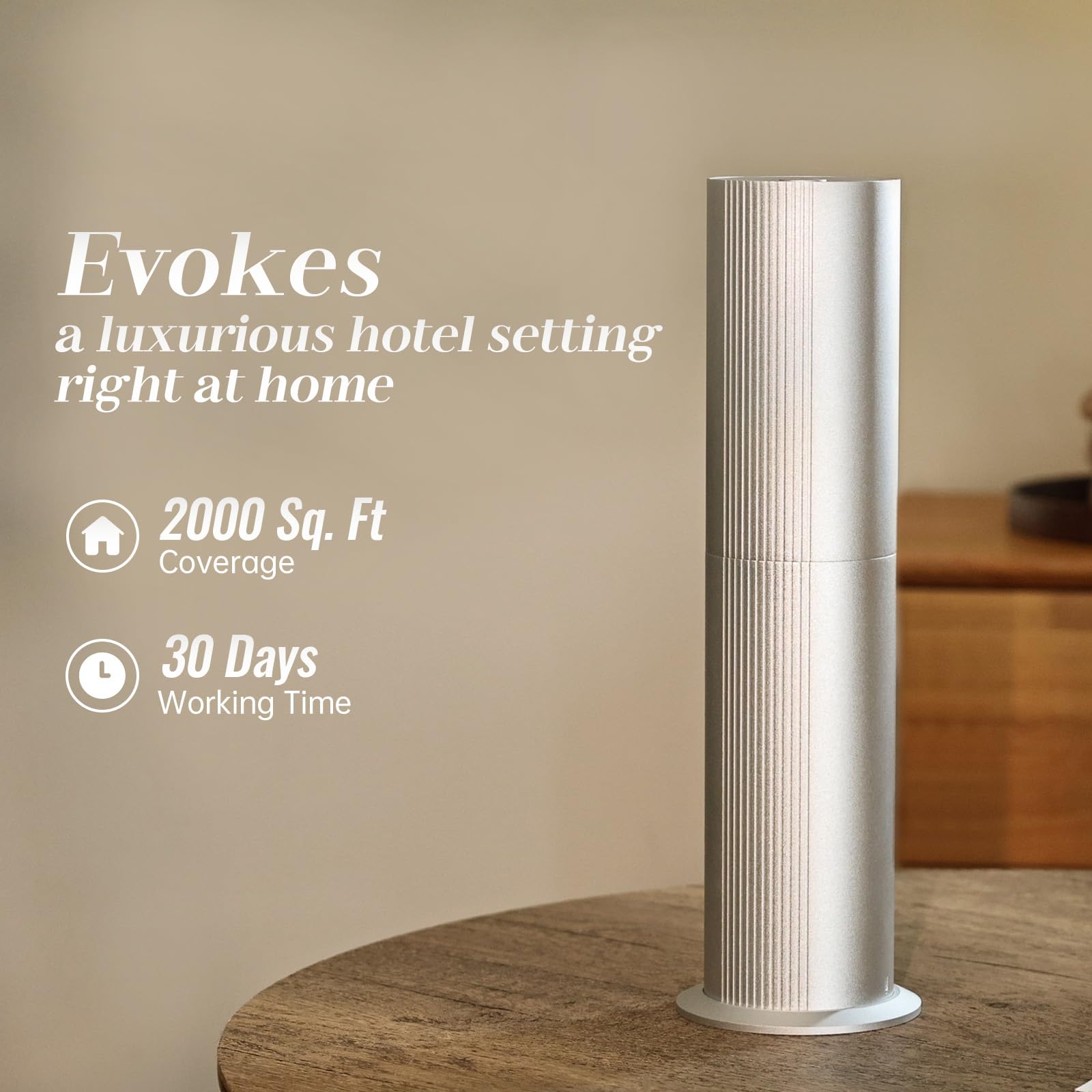 TANOXI nebulization technology illustrates pure dry-mist diffusion.