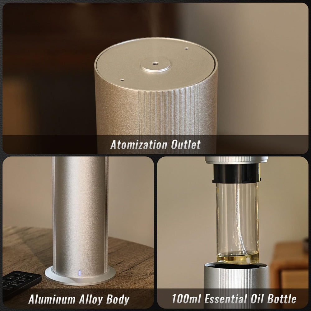 TANOXI diffuser in office setup showing seamless integration into workspaces.