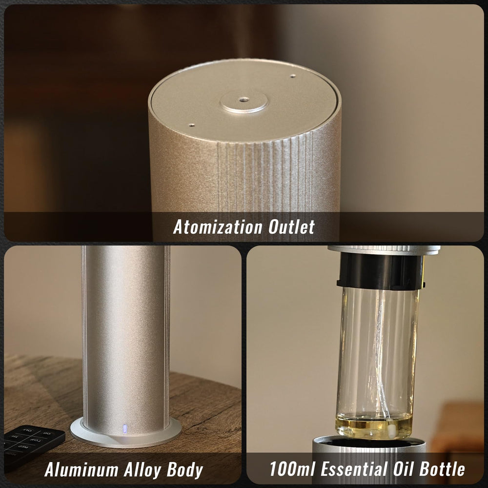 TANOXI silver and gold finished diffuser blending with luxury interiors