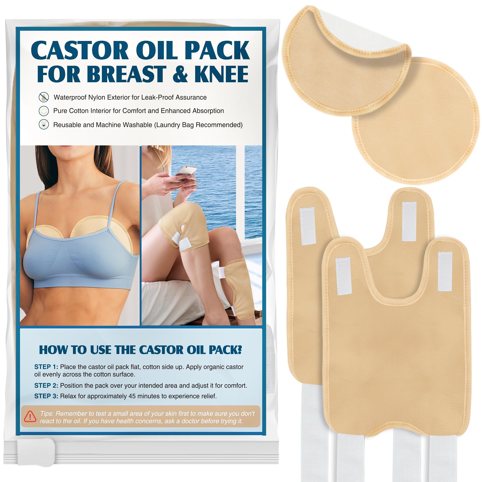 Hero image of Taoscare Castor Oil Pack 4-pack