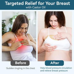 Organic cotton breast pads for castor oil packs