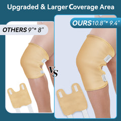 Adjustable Velcro straps on Taoscare castor oil knee wrap