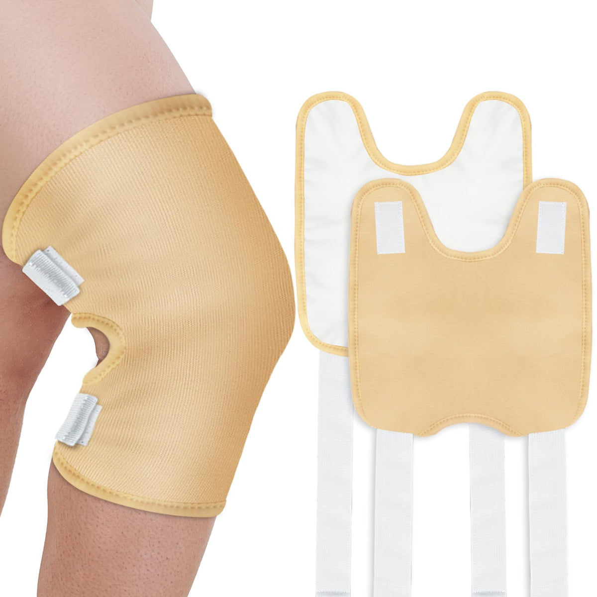 Taoscare Castor Oil Pack Wrap knee in large size for men and women