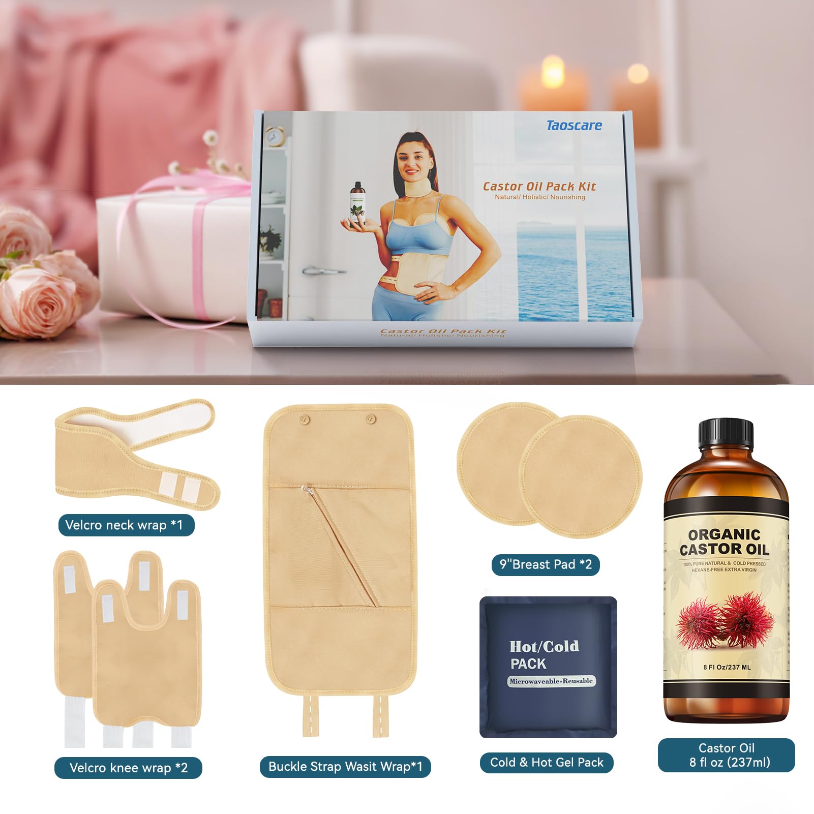 Waist wrap with adjustable Velcro for Taoscare kit