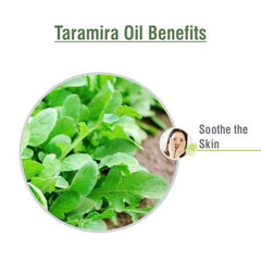 Therapeutic grade taramira essential oil label