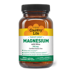 Target-Mins Magnesium with Silica bottle label