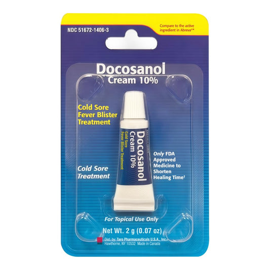 TARO Cold Sore Treatment tube front ready for quick relief