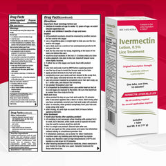 TARO Ivermectin Lotion tube seal, tamper evident for safe single use